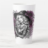 Schattige gewoon een heks latte mok (Voorkant)