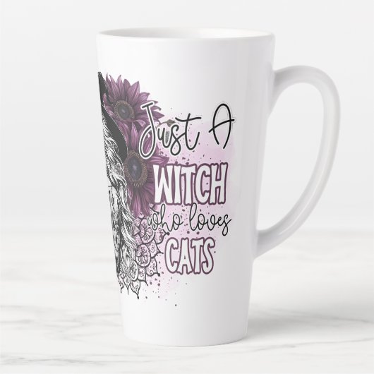 Schattige gewoon een heks latte mok (Rechts)