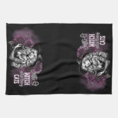 Schattige gewoon een heks theedoek (Horizontaal)