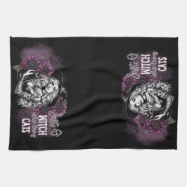 Schattige gewoon een heks theedoek