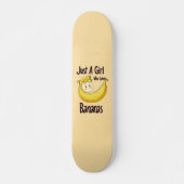 Schattige gewoon een meisje dat houdt van bananen persoonlijk skateboard (Voorkant)