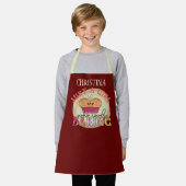 Schattige gewoon meisje houdt van bakken voeg naam schort (Gedragen)