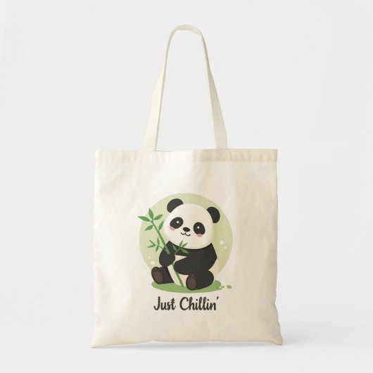 Schattige "Gewoon Relaxen" Panda Tote Bag (Voorkant)