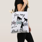 Schattige GEZEGDE | Crazy Goat Lady Cool Pastels Tote Bag (Dichtbij)