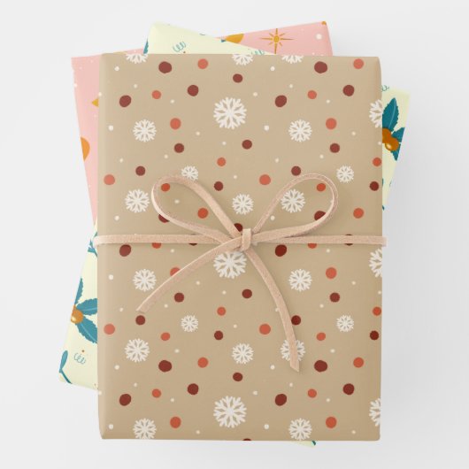 Schattige & Gezellig Cadeaupapier - Design Set 4 (In situ)