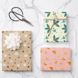 Schattige & Gezellig Cadeaupapier - Design Set 4