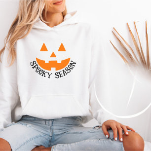 Schattige & Gezellig Spooky Seizoen Pompoen Hallow Hoodie