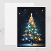 Schattige Gezellig Uniek Rustiek Vrolijk Kerstfee Feestdagenkaart (Voorkant / Achterkant)