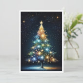 Schattige Gezellig Uniek Rustiek Vrolijk Kerstfee Feestdagenkaart (Staand voorkant)