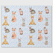 Schattige Gezichtsmasker Dieren Covid 2020 Cadeaupapier (Vlak)