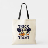 Schattige Ghost Bat Stars Moons Trick or treat Tote Bag (Achterkant)