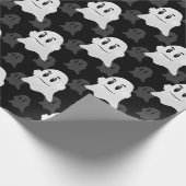Schattige Ghost Blob-ontwerp Cadeaupapier (Hoek)
