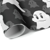 Schattige Ghost Blob-ontwerp Cadeaupapier (Rol Hoek)