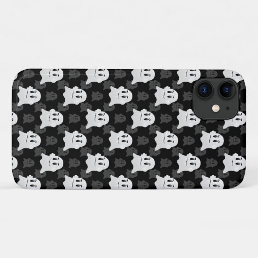 Schattige Ghost Blob-ontwerp Case-Mate iPhone Case (Achterkant (horizontaal))