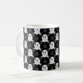 Schattige Ghost Blob-ontwerp Koffiemok (Voorkant links)