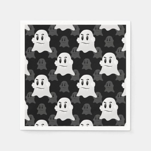 Schattige Ghost Blob-ontwerp Servet (Voorkant)