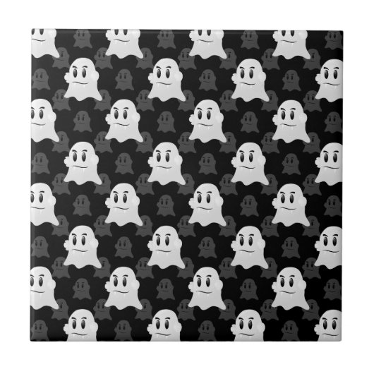Schattige Ghost Blob-ontwerp Tegeltje (Voorkant)