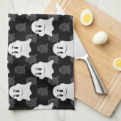 Schattige Ghost Blob-ontwerp Theedoek (Quarter Fold)