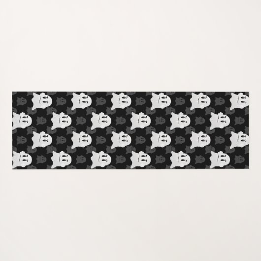 Schattige Ghost Blob-ontwerp Yogamat (Achterkant (horizontaal))