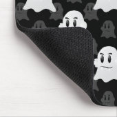 Schattige Ghost Blob zwart wit print ontwerppatroo Muismat (Hoek)