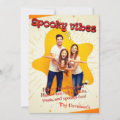 Schattige Ghost Cut Out Leuke Groet Kaart (Voorkant)