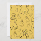 Schattige Ghost Cut Out Leuke Groet Kaart (Achterkant)