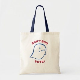 Schattige Ghost Don't Boo, stem! Canvas tas