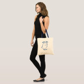 Schattige Ghost Don't Boo, stem! Canvas tas (Voorkant (model))