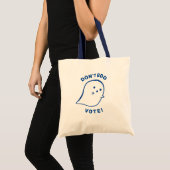 Schattige Ghost Don't Boo, stem! Canvas tas (Voorkant (product))