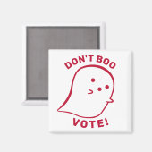 Schattige Ghost Don't Boo, stem! Magneet (Voorkant / Achterkant)