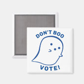 Schattige Ghost Don't Boo, stem! Magneet (Voorkant / Achterkant)