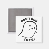 Schattige Ghost Don't Boo, stem! Magneet (Voorkant / Achterkant)
