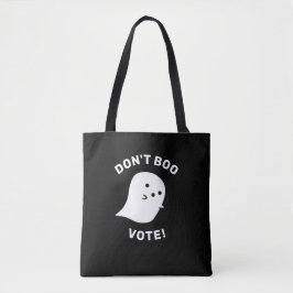 Schattige Ghost Don't Boo, stem! Schouder Canvas t Tote Bag