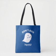 Schattige Ghost Don't Boo, stem! Schouder Canvas t