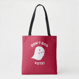 Schattige Ghost Don't Boo, stem! Schouder Canvas t Tote Bag