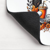Schattige Ghost Drink Coffee Halloween Theme Spook Muismat (Hoek)