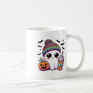 Schattige Ghost Drink Coffee Latte Ghost Boo Hallo Koffiemok