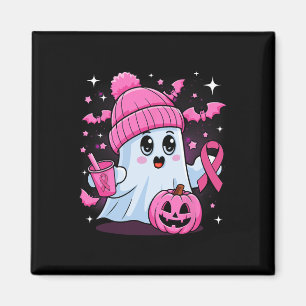 Schattige Ghost Drink Koffie Halloween Ghost Breas Magneet