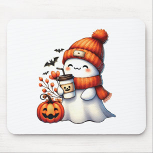 Schattige Ghost Drink Koffie Halloween Ghost Coffe Muismat