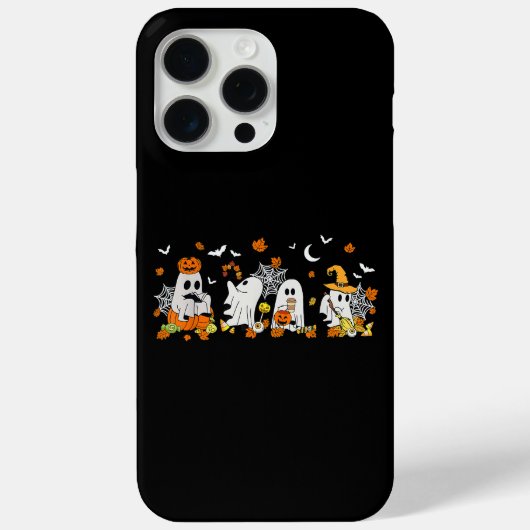 Schattige Ghost Drink Koffie Halloween Herfst Ghos Case-Mate iPhone Case (Achterkant)