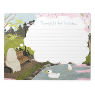 Schattige Ghost - Duck Pond Spring Notitieblok