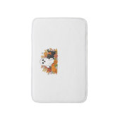 Schattige Ghost en Black Cat Classic T-shirt Badmat (Voorkant Verticaal)