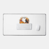 Schattige Ghost en Black Cat Classic T-shirt Bureaumat (Keyboard & Muis)