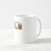 Schattige Ghost en Black Cat Classic T-shirt Koffiemok (Voorkant rechts)