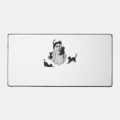 Schattige Ghost en Black Cats Classic T-shirt Bureaumat (Voorkant)