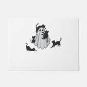 Schattige Ghost en Black Cats Classic T-shirt Deurmat (Voorkant)