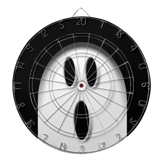 Schattige Ghost Face Boo Halloween Party Games Dartbord (Voorkant)