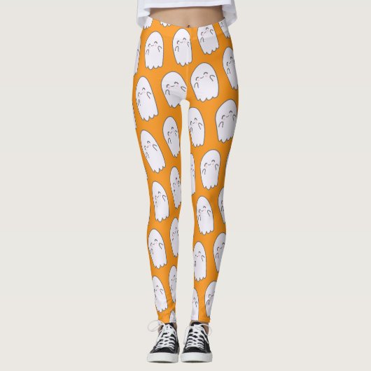 Schattige Ghost Halloween kostuum Legging (Voorkant)