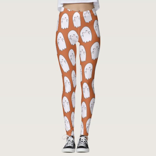 Schattige Ghost Halloween kostuum Legging (Voorkant)