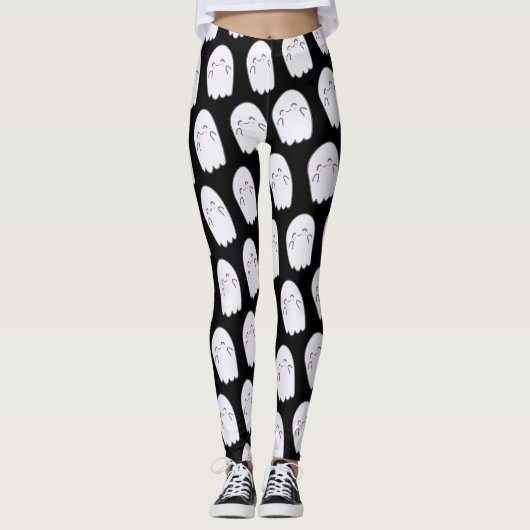 Schattige Ghost Halloween kostuum Legging (Voorkant)